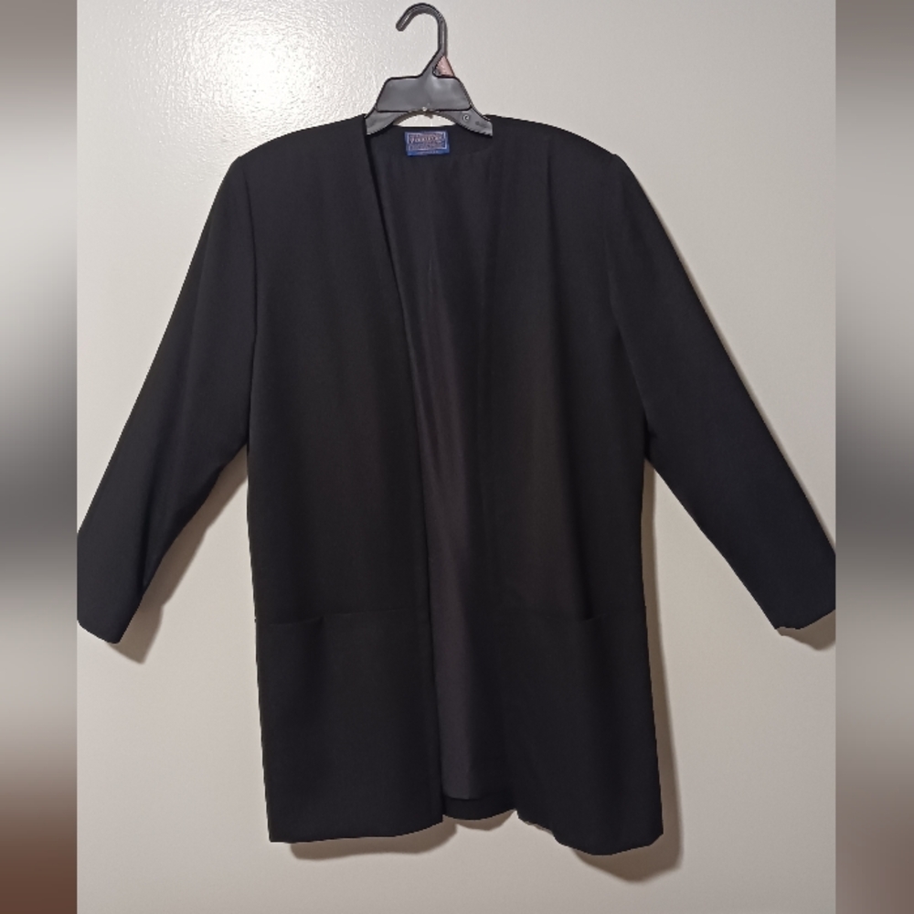 Pendleton Open Front Virgin Wool Blazer Size 18 - image 1